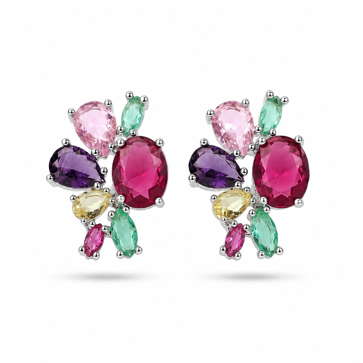 Brinco Constelação Multicolor – Banho Ouro 18K ou Platina (2)